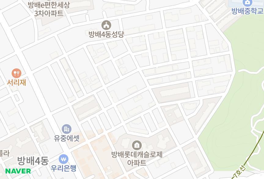 서울특별시 서초구 방배동 방배대우멤버스카운티301차 위치·실거래 시세 지도
