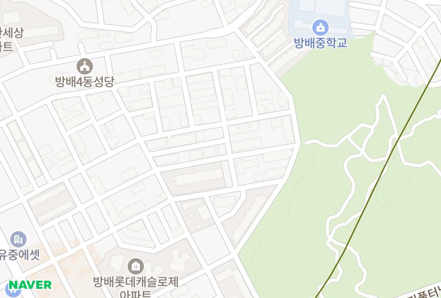 서울특별시 서초구 방배동 방배상지리츠빌6차 위치·실거래 시세 지도