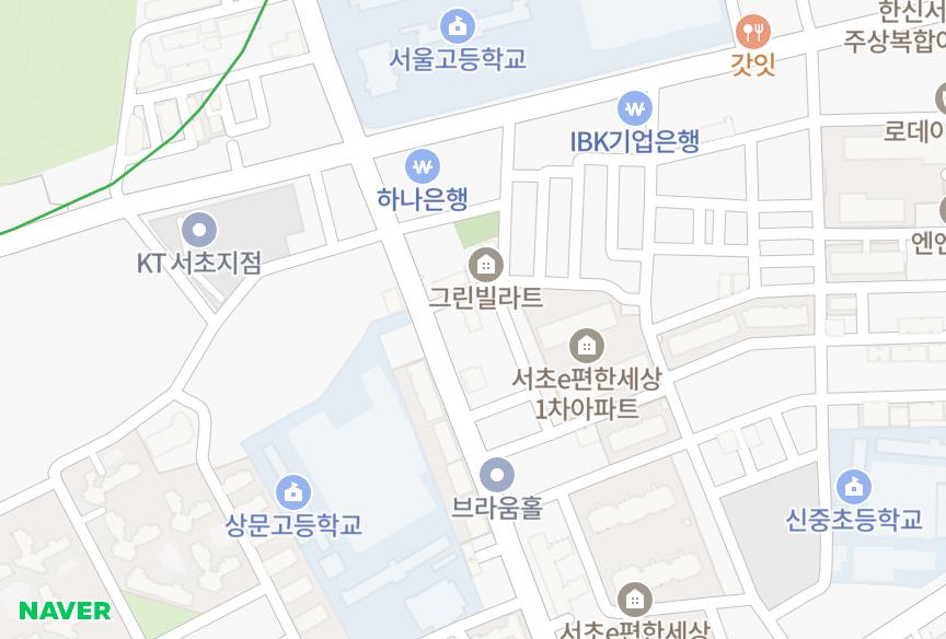 서울특별시 서초구 서초동 연우주택 위치·실거래 시세 지도