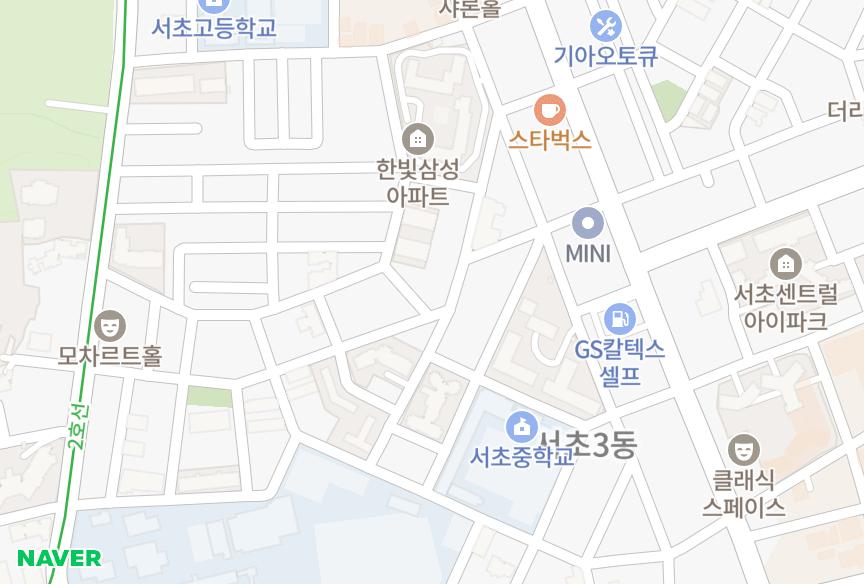 서울특별시 서초구 서초동 한성 위치·실거래 시세 지도
