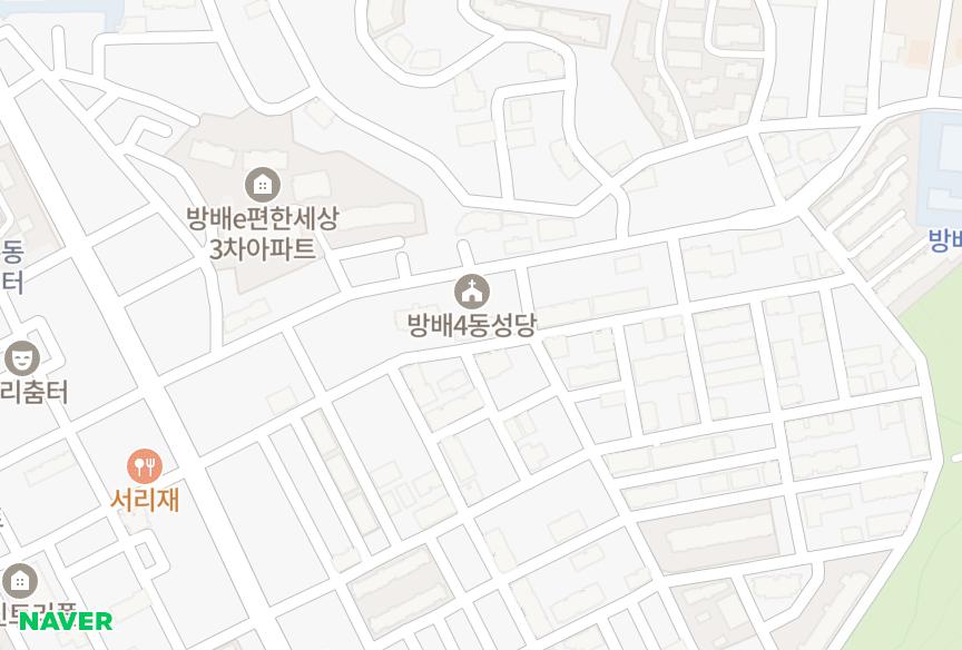 서울특별시 서초구 방배동 베로니스3차 위치·실거래 시세 지도