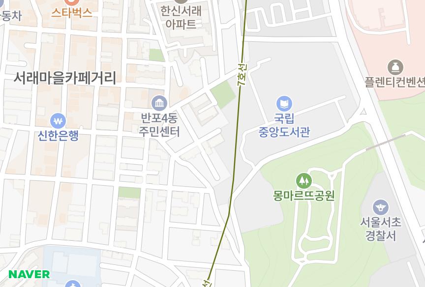 서울특별시 서초구 반포동 반포베로니스6차 위치·실거래 시세 지도