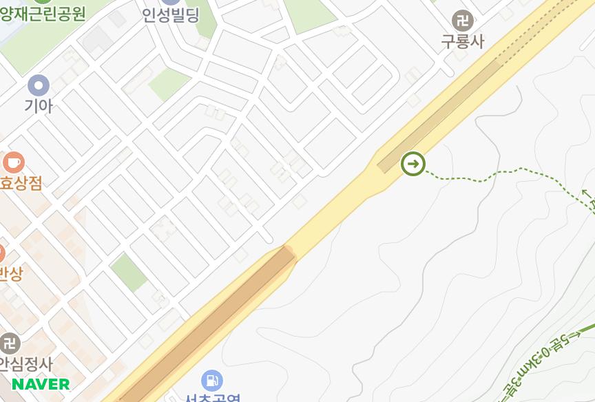 서울특별시 서초구 양재동 인랜드 위치·실거래 시세 지도