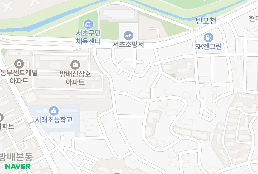 서울특별시 서초구 방배동 태화빌라 위치·실거래 시세 지도