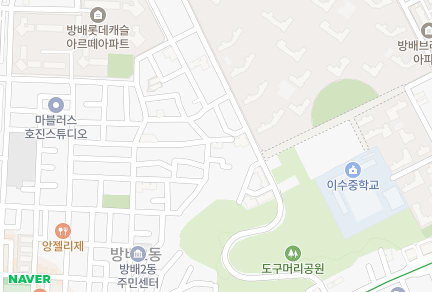 서울특별시 서초구 방배동 현대아르빌 위치·실거래 시세 지도