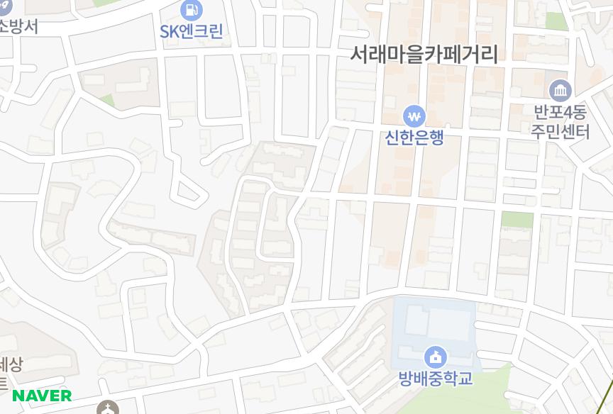 서울특별시 서초구 반포동 노블하우스 위치·실거래 시세 지도
