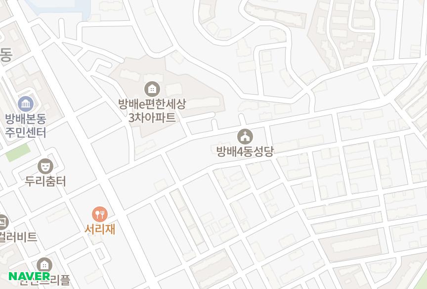 서울특별시 서초구 방배동 노블하임 위치·실거래 시세 지도