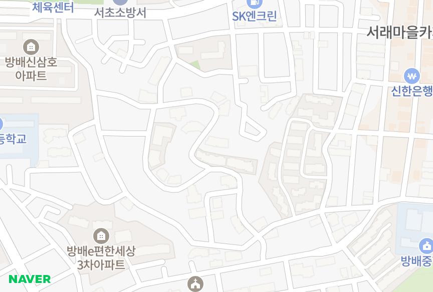 서울특별시 서초구 방배동 다이너스티힐 위치·실거래 시세 지도