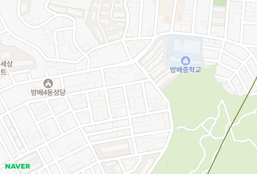 서울특별시 서초구 방배동 빌라일두오모 위치·실거래 시세 지도