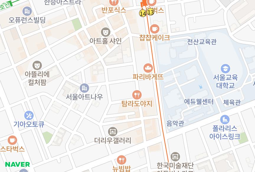 서울특별시 서초구 서초동 서초노빌리에 위치·실거래 시세 지도