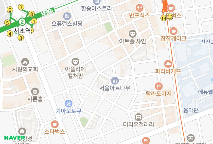 서울특별시 서초구 서초동 JC라디앙 위치·실거래 시세 지도