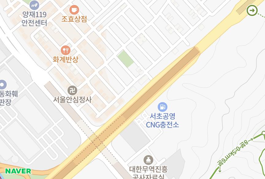 서울특별시 서초구 양재동 동원 위치·실거래 시세 지도