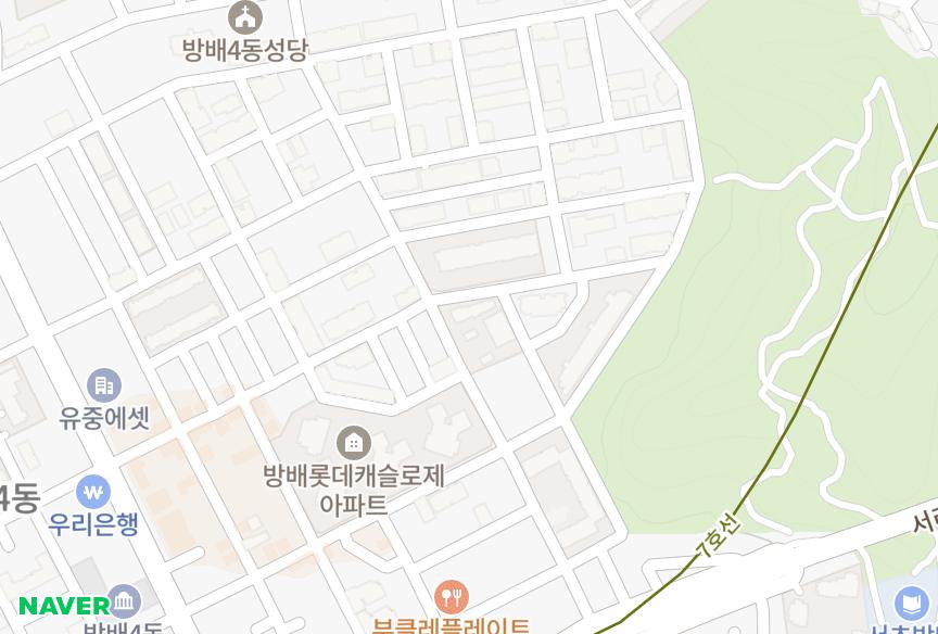 서울특별시 서초구 방배동 방배아크빌 위치·실거래 시세 지도