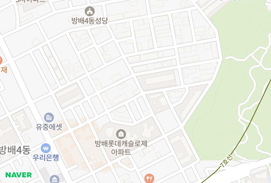 서울특별시 서초구 방배동 빌라도르 위치·실거래 시세 지도