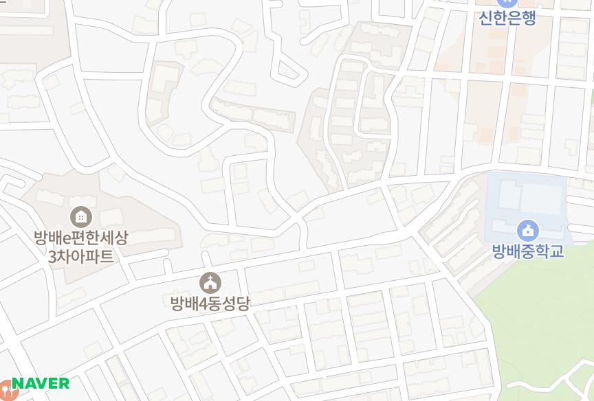 서울특별시 서초구 방배동 상지리츠빌1차 위치·실거래 시세 지도