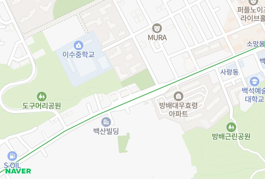 서울특별시 서초구 방배동 신구 위치·실거래 시세 지도