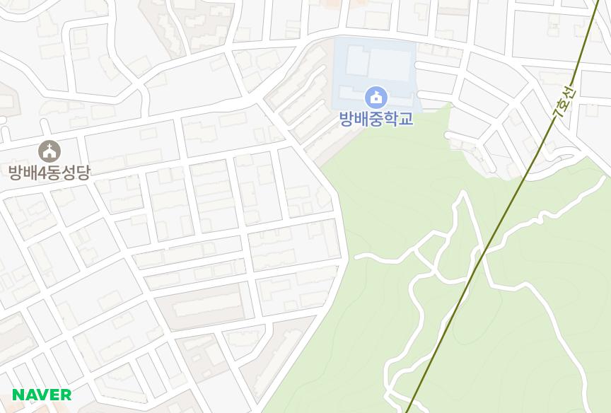 서울특별시 서초구 방배동 써니힐즈 위치·실거래 시세 지도