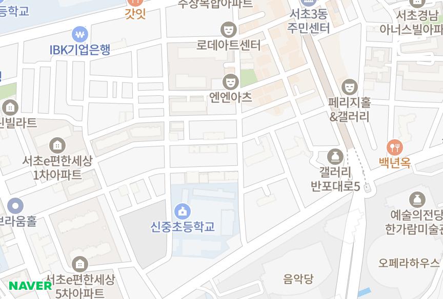 서울특별시 서초구 서초동 엘리제 위치·실거래 시세 지도
