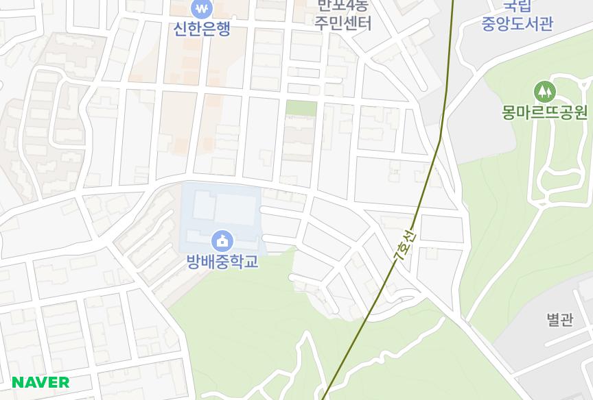 서울특별시 서초구 반포동 예당하우스 위치·실거래 시세 지도