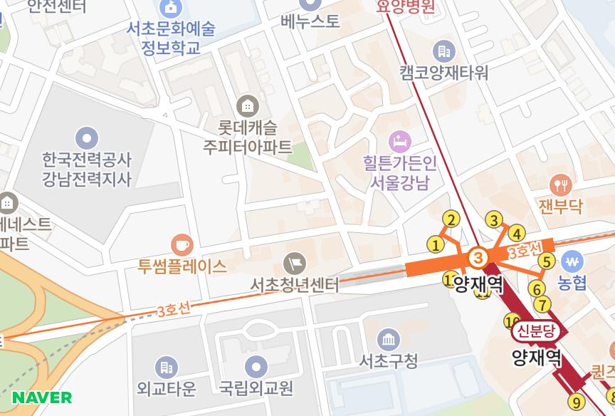 서울특별시 서초구 서초동 장미 위치·실거래 시세 지도