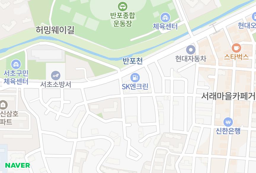 서울특별시 서초구 반포동 장원빌라트 위치·실거래 시세 지도