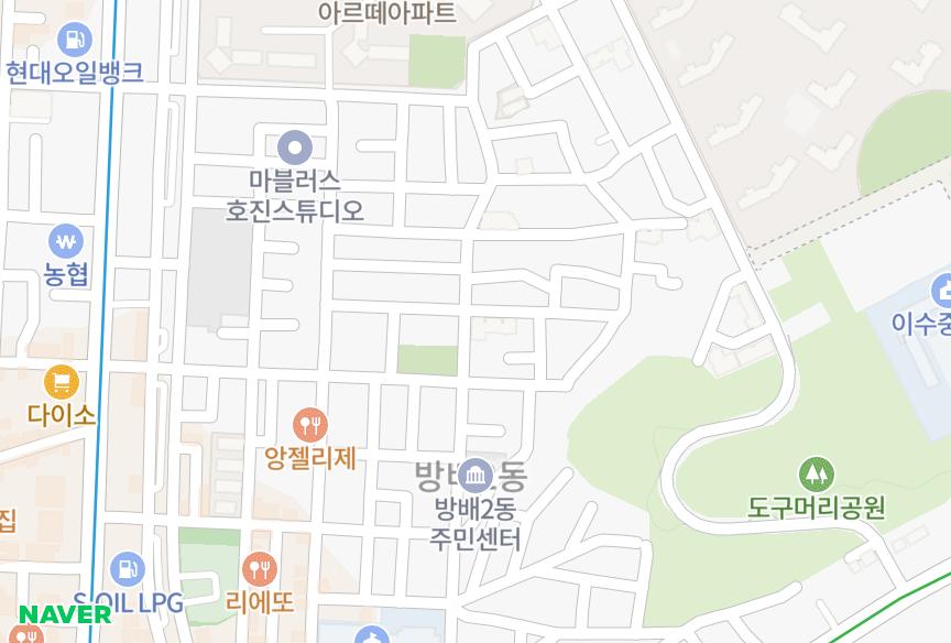 서울특별시 서초구 방배동 덕산럭스 위치·실거래 시세 지도
