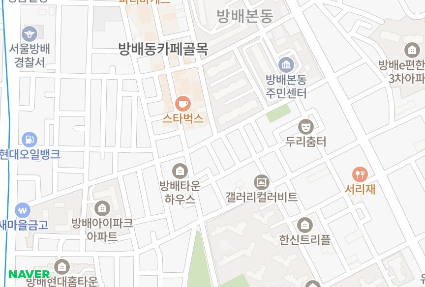 서울특별시 서초구 방배동 동광빌라트 위치·실거래 시세 지도