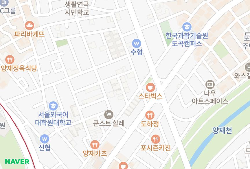 서울특별시 서초구 양재동 드림팰리스 위치·실거래 시세 지도