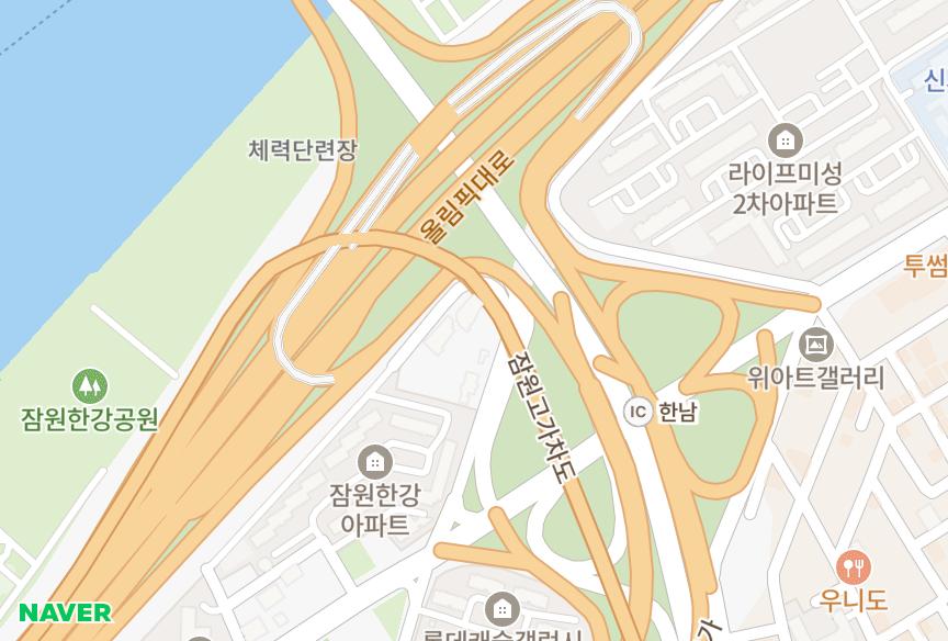 서울특별시 서초구 잠원동 띠에라하우스 위치·실거래 시세 지도