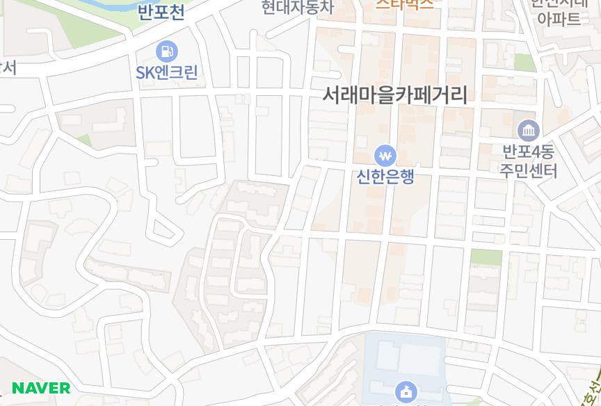 서울특별시 서초구 반포동 랑쉐빌 위치·실거래 시세 지도