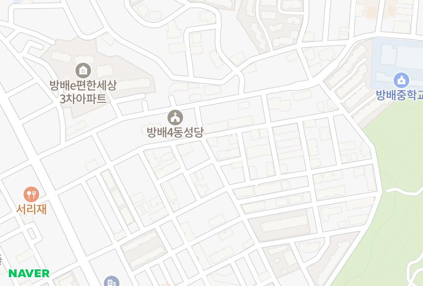 서울특별시 서초구 방배동 리벨루스 위치·실거래 시세 지도