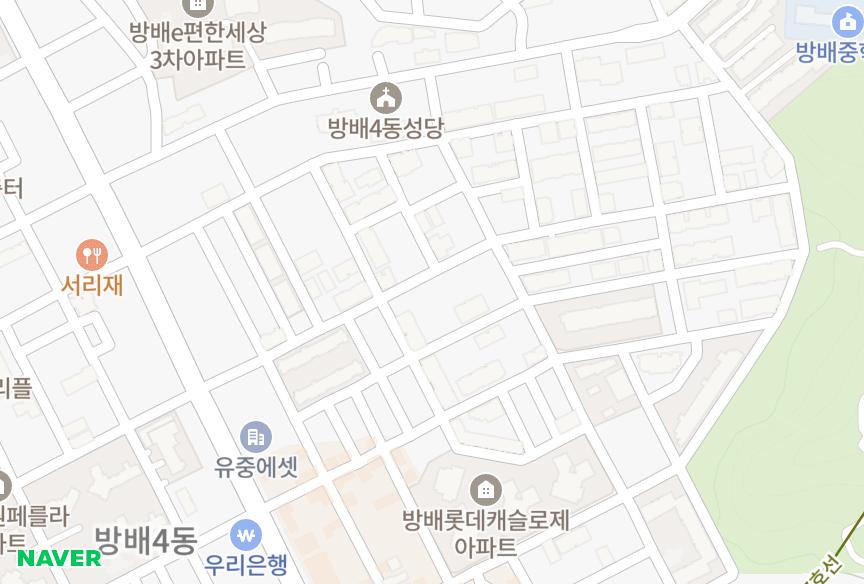 서울특별시 서초구 방배동 방배빌라트 위치·실거래 시세 지도