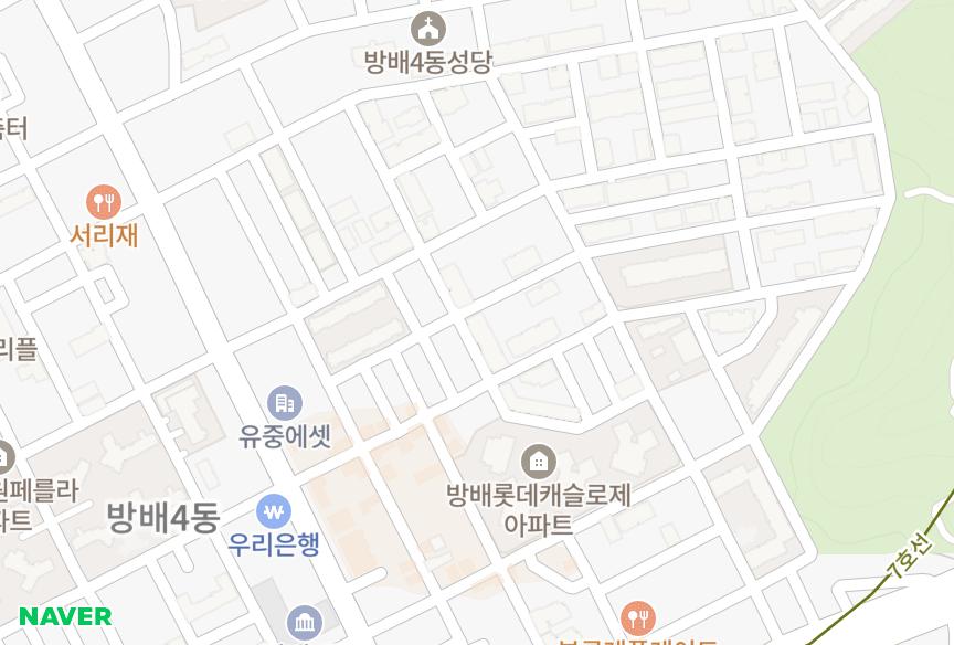 서울특별시 서초구 방배동 샤인힐6 위치·실거래 시세 지도