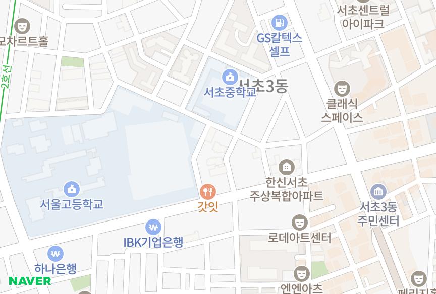 서울특별시 서초구 서초동 서초로즈힐 위치·실거래 시세 지도