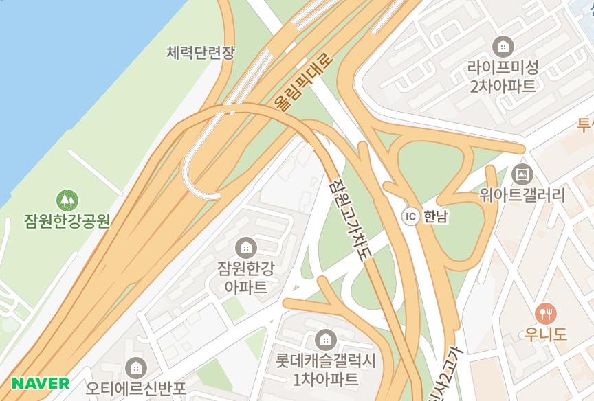 서울특별시 서초구 잠원동 잠원동상지리츠빌카일룸 위치·실거래 시세 지도