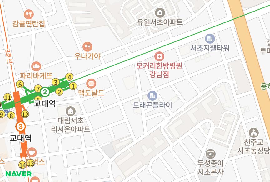 서울특별시 서초구 서초동 지에스타워 위치·실거래 시세 지도