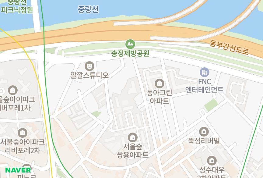 서울특별시 성동구 성수동1가 성수동우방 위치·실거래 시세 지도