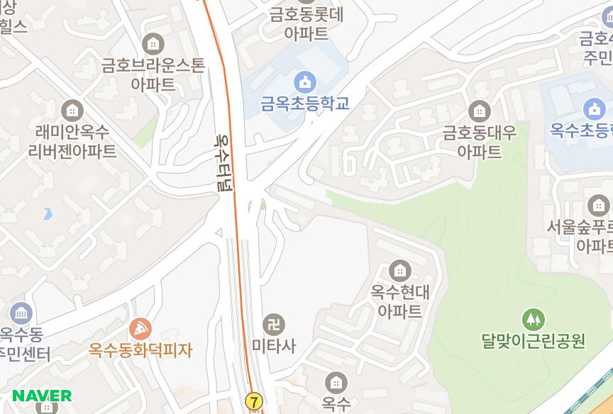 서울특별시 성동구 옥수동 동인샤인빌 위치·실거래 시세 지도