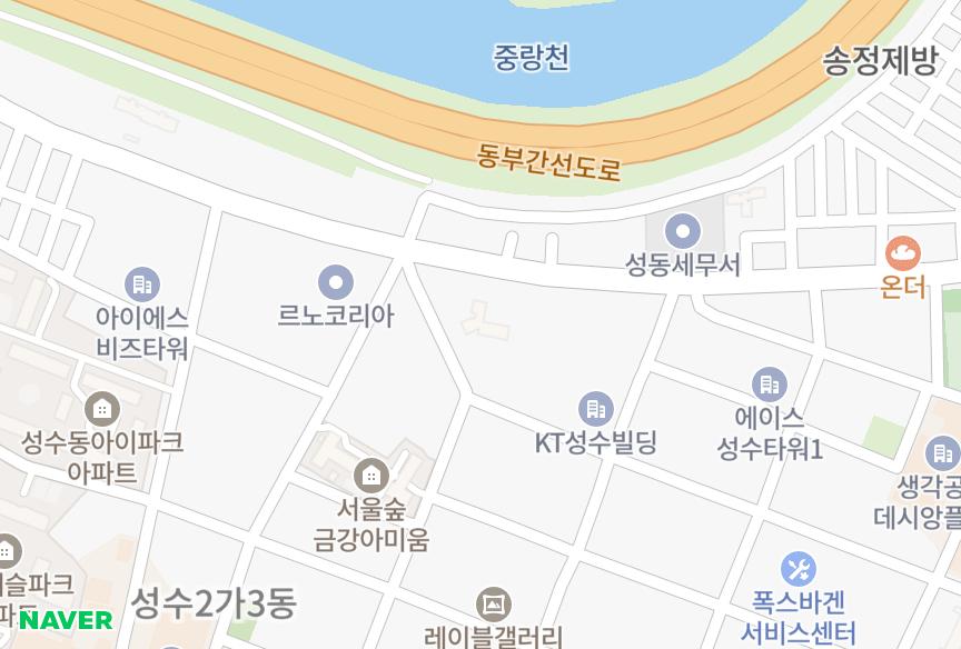 서울특별시 성동구 성수동2가 E-아름다운세상 위치·실거래 시세 지도
