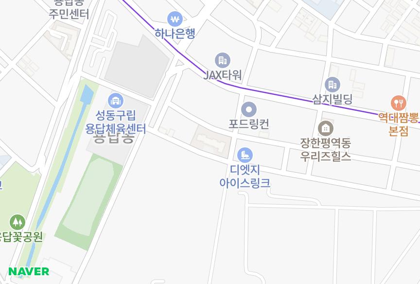 서울특별시 성동구 용답동 와이엠프라젠 위치·실거래 시세 지도