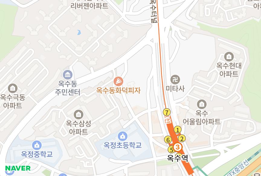 서울특별시 성동구 옥수동 옥수 위치·실거래 시세 지도