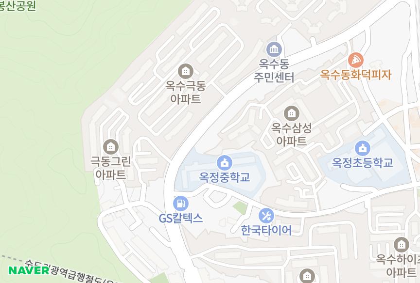 서울특별시 성동구 옥수동 옥수힐 위치·실거래 시세 지도