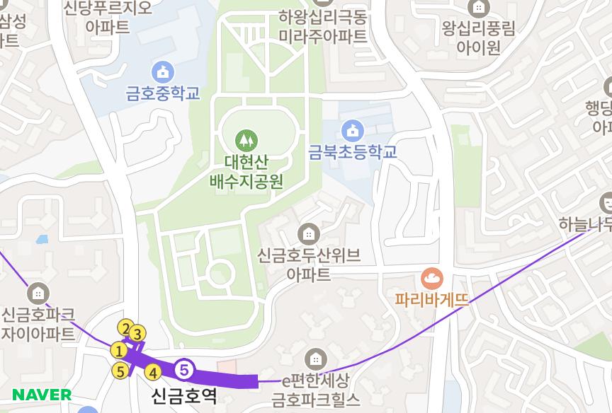 서울특별시 성동구 금호동1가 푸른마을8차 위치·실거래 시세 지도