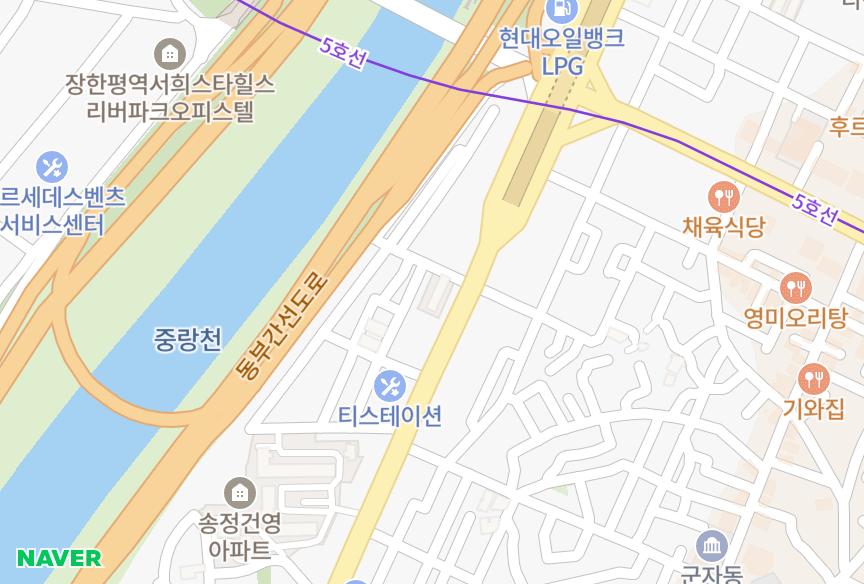 서울특별시 성동구 송정동 양지쉐르빌 위치·실거래 시세 지도