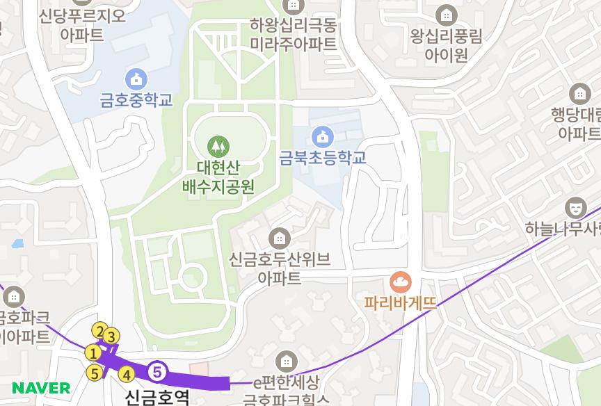 서울특별시 성동구 금호동1가 금화신금호 위치·실거래 시세 지도