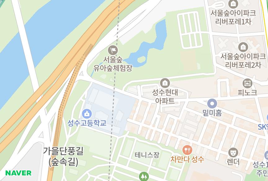 서울특별시 성동구 성수동1가 성수파크빌 위치·실거래 시세 지도