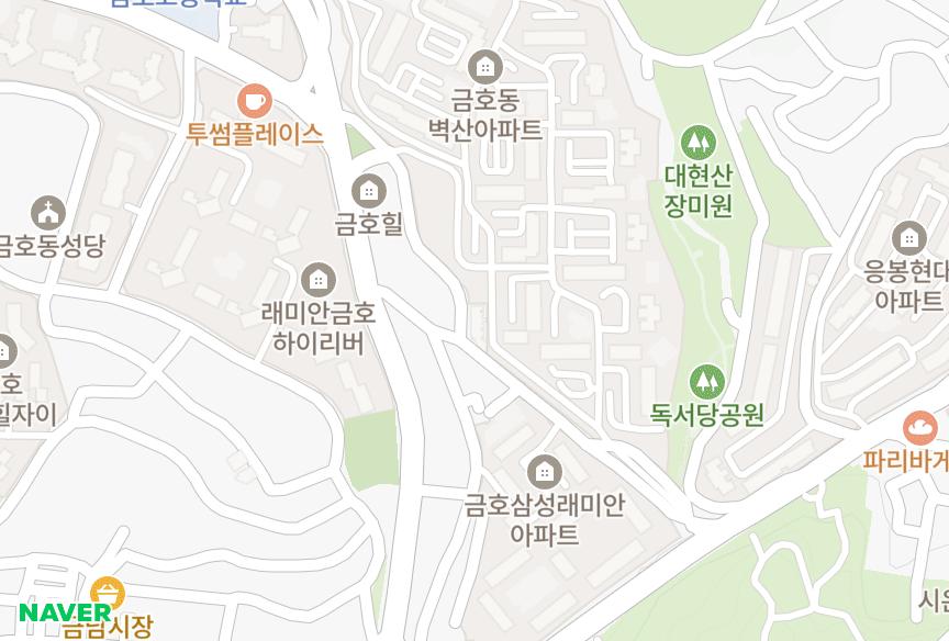 서울특별시 성동구 금호동1가 하나 위치·실거래 시세 지도