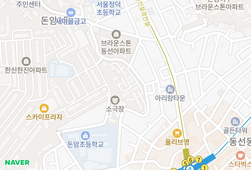 서울특별시 성북구 동소문동7가 동소문한신휴플러스2차 위치·실거래 시세 지도