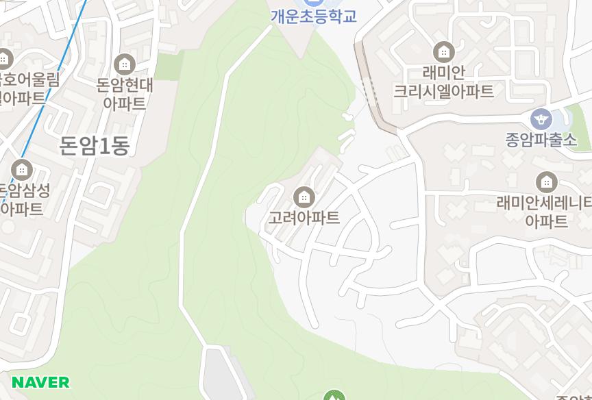 서울특별시 성북구 종암동 고려 위치·실거래 시세 지도