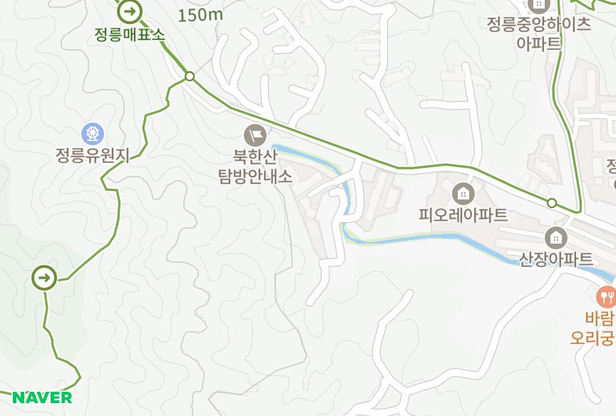 서울특별시 성북구 정릉동 정릉한일유앤아이 위치·실거래 시세 지도